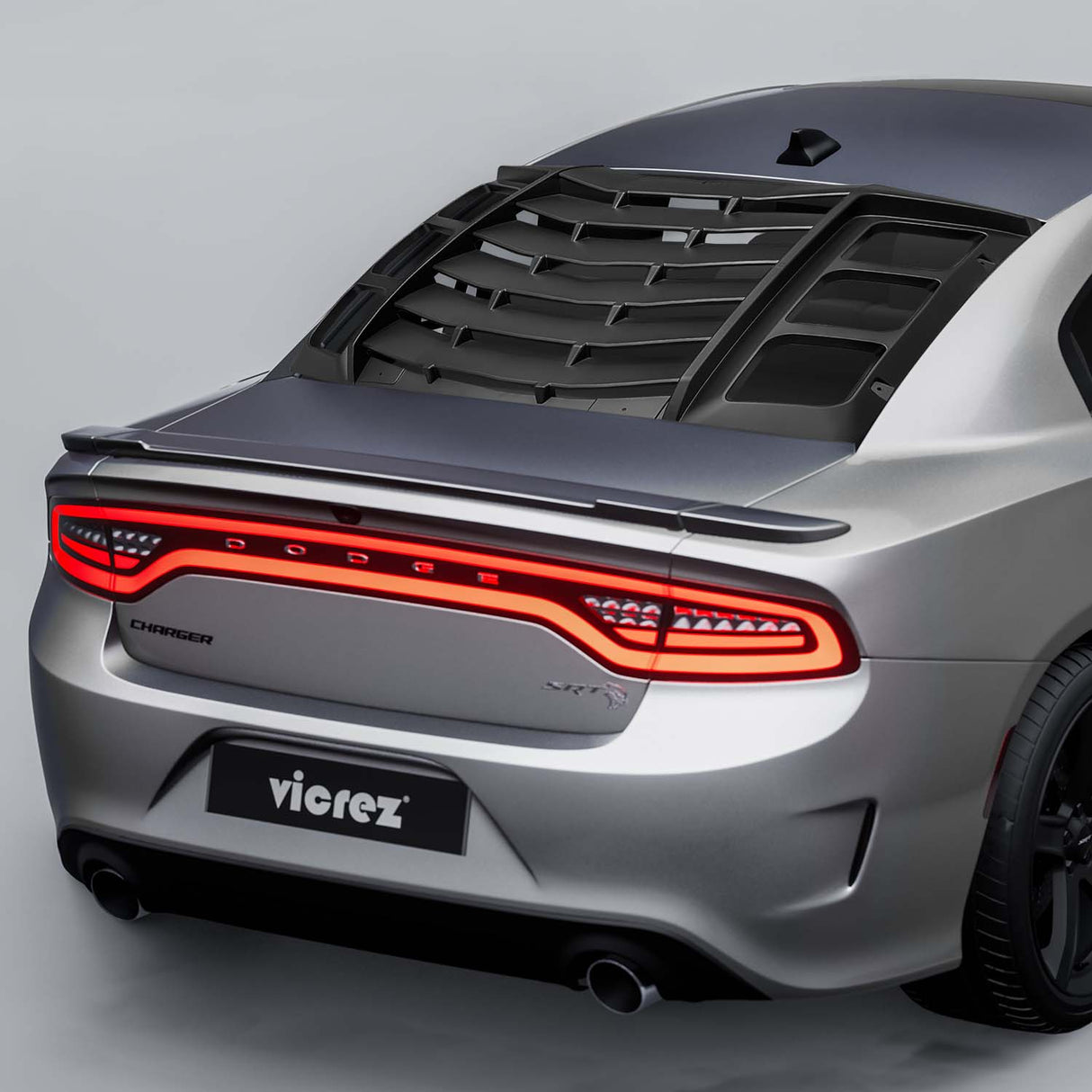 2011-2023 Dodge Charger V3R Style Rear Window Louvers - Vicrez