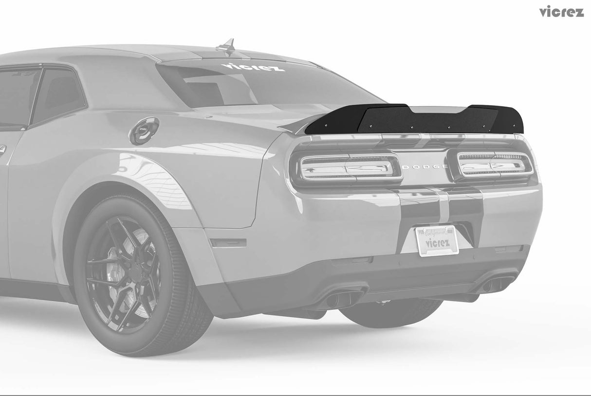 2008-2014 Dodge Challenger V3R Style Wicker Bill Add-On - Vicrez