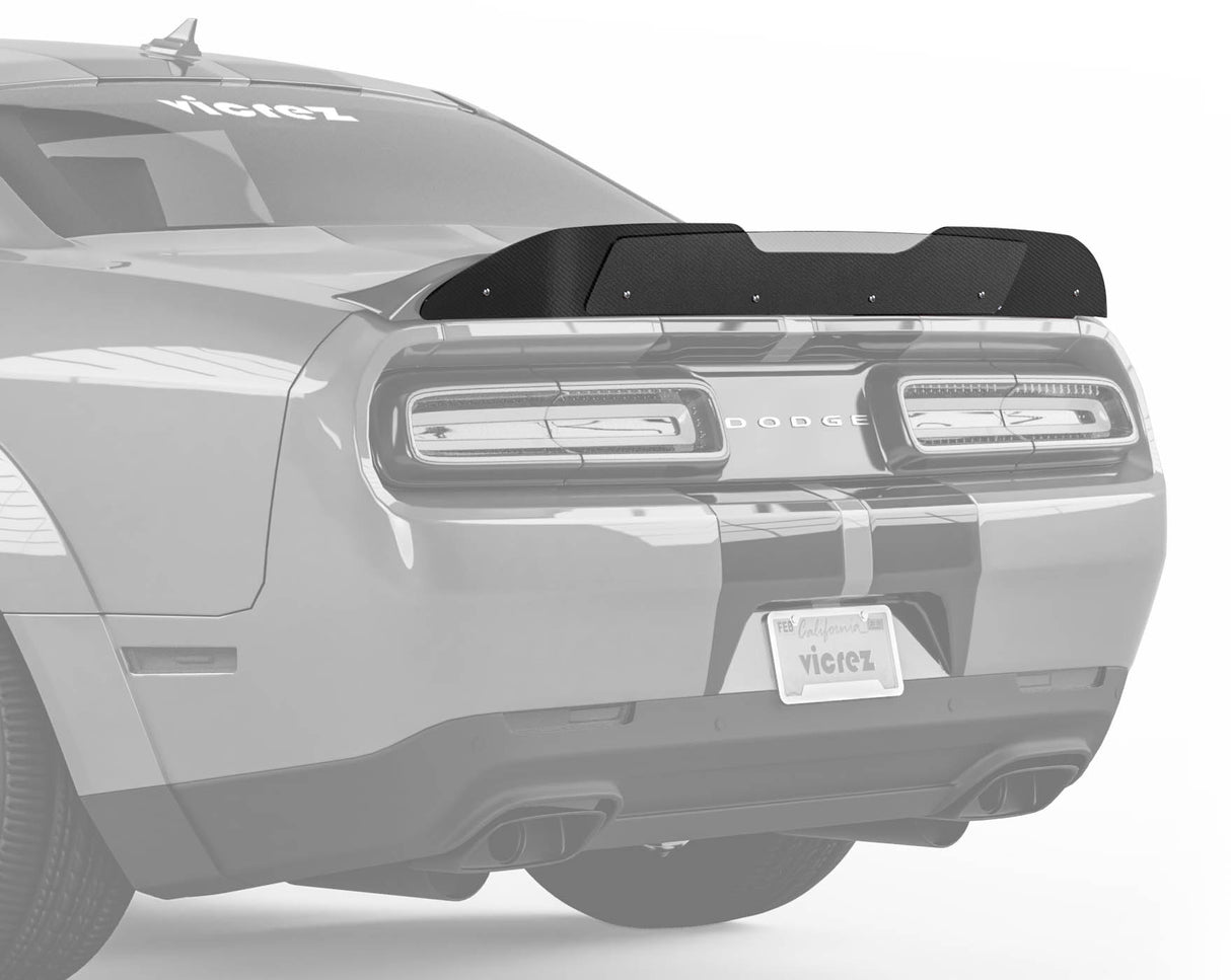 2008-2014 Dodge Challenger V3R Style Wicker Bill Add-On - Vicrez
