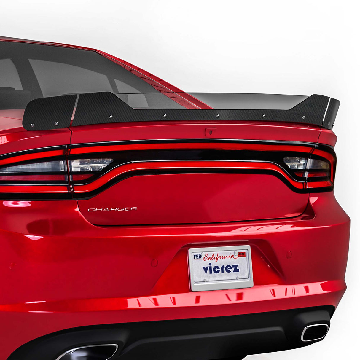 2015-2023 Dodge Charger V3R Style Wicker Bill for 3 Piece Spoiler - Vicrez