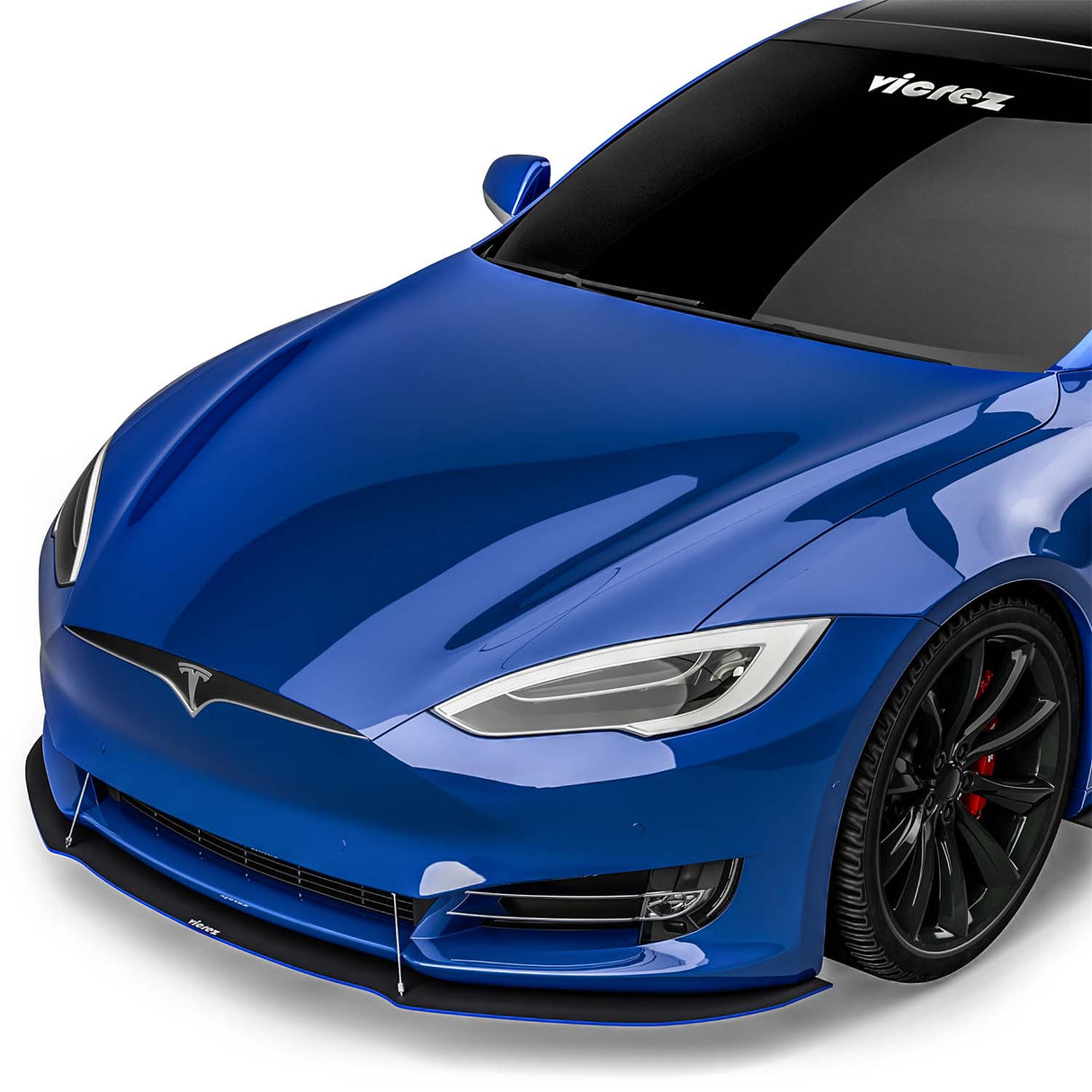 2015-2023 Tesla Model S VR1 Style Front Splitter - Vicrez