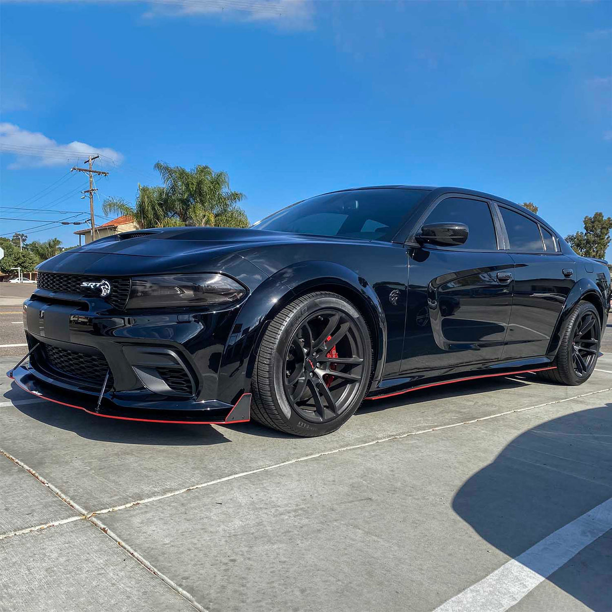 2020-2023 Dodge Charger VR2 Style Front Bumper Lip Splitter - Vicrez
