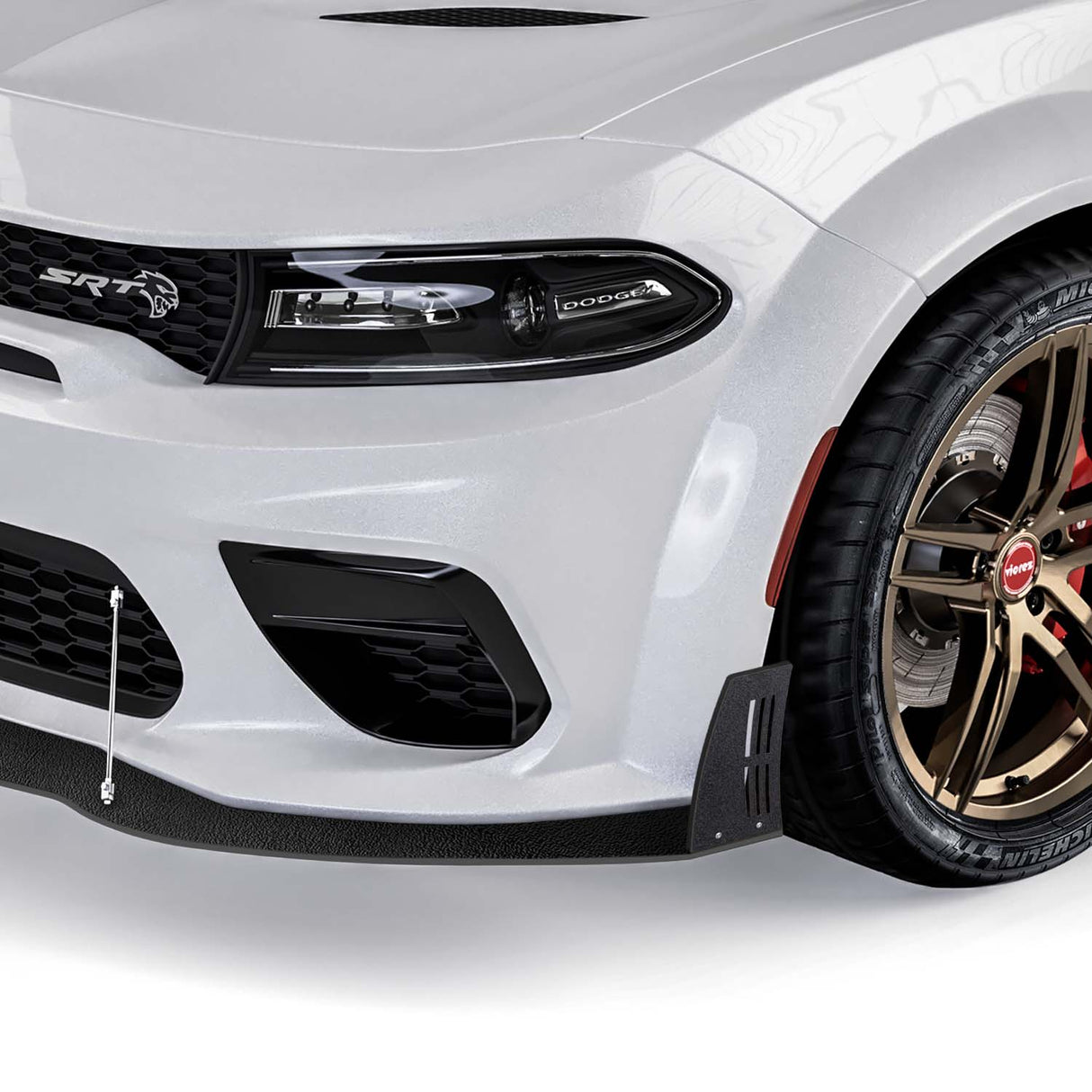 2020-2023 Dodge Charger VR2 Style Front Bumper Lip Splitter - Vicrez