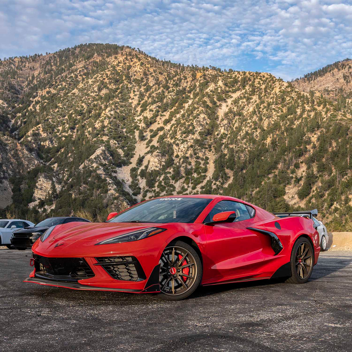 2020-2026 Chevrolet Corvette C8 VZR1 Style Front Bumper Lip Splitter - Vicrez