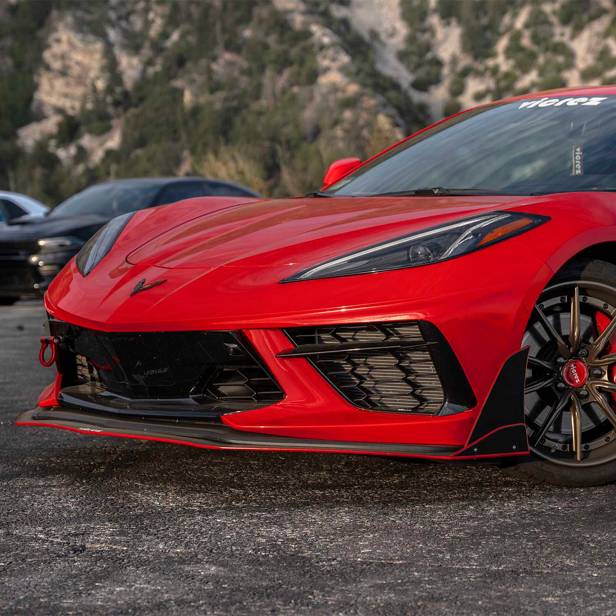 2020-2026 Chevrolet Corvette C8 VZR1 Style Front Bumper Lip Splitter - Vicrez
