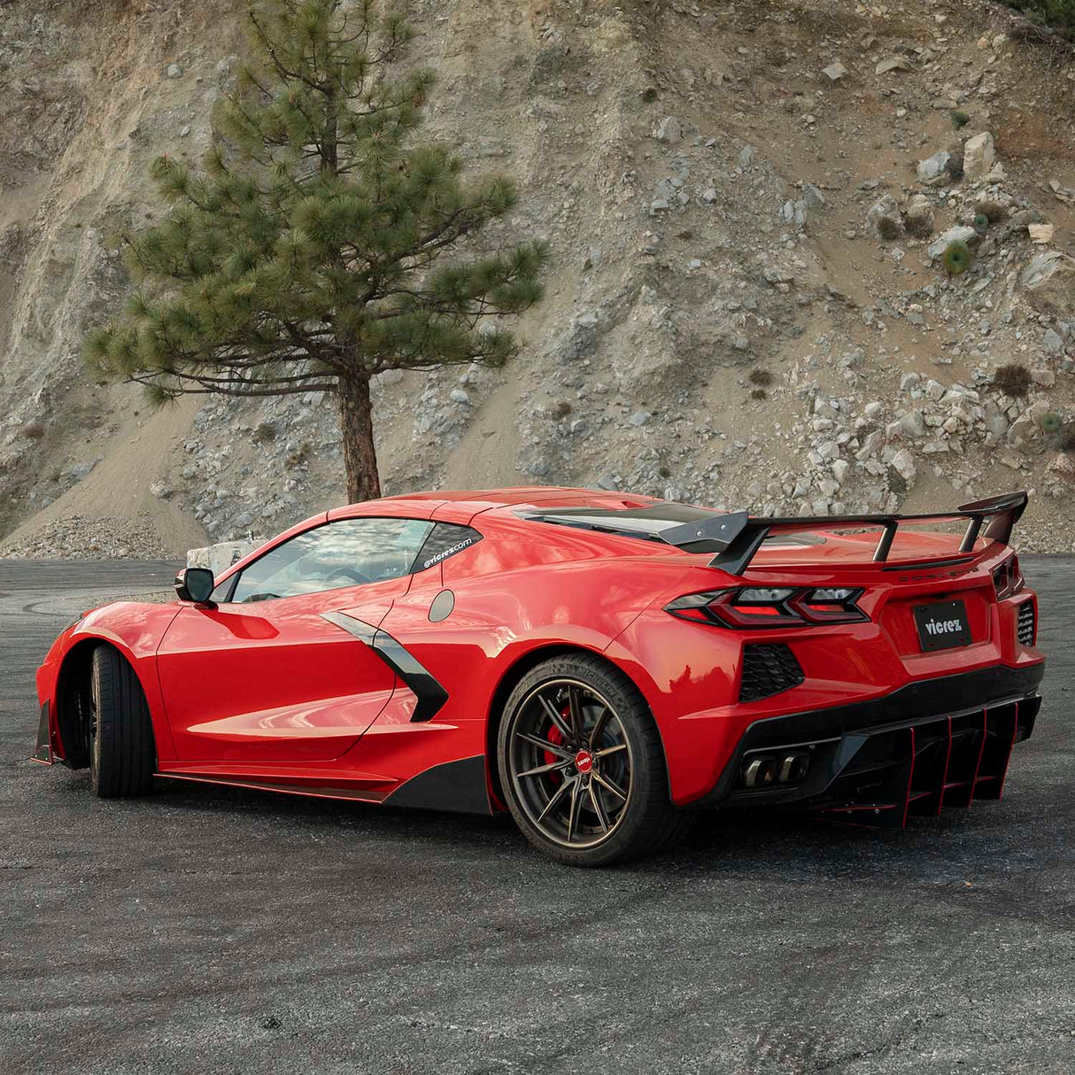 2020-2026 Chevrolet Corvette C8 High Wing Rear Spoiler - Vicrez