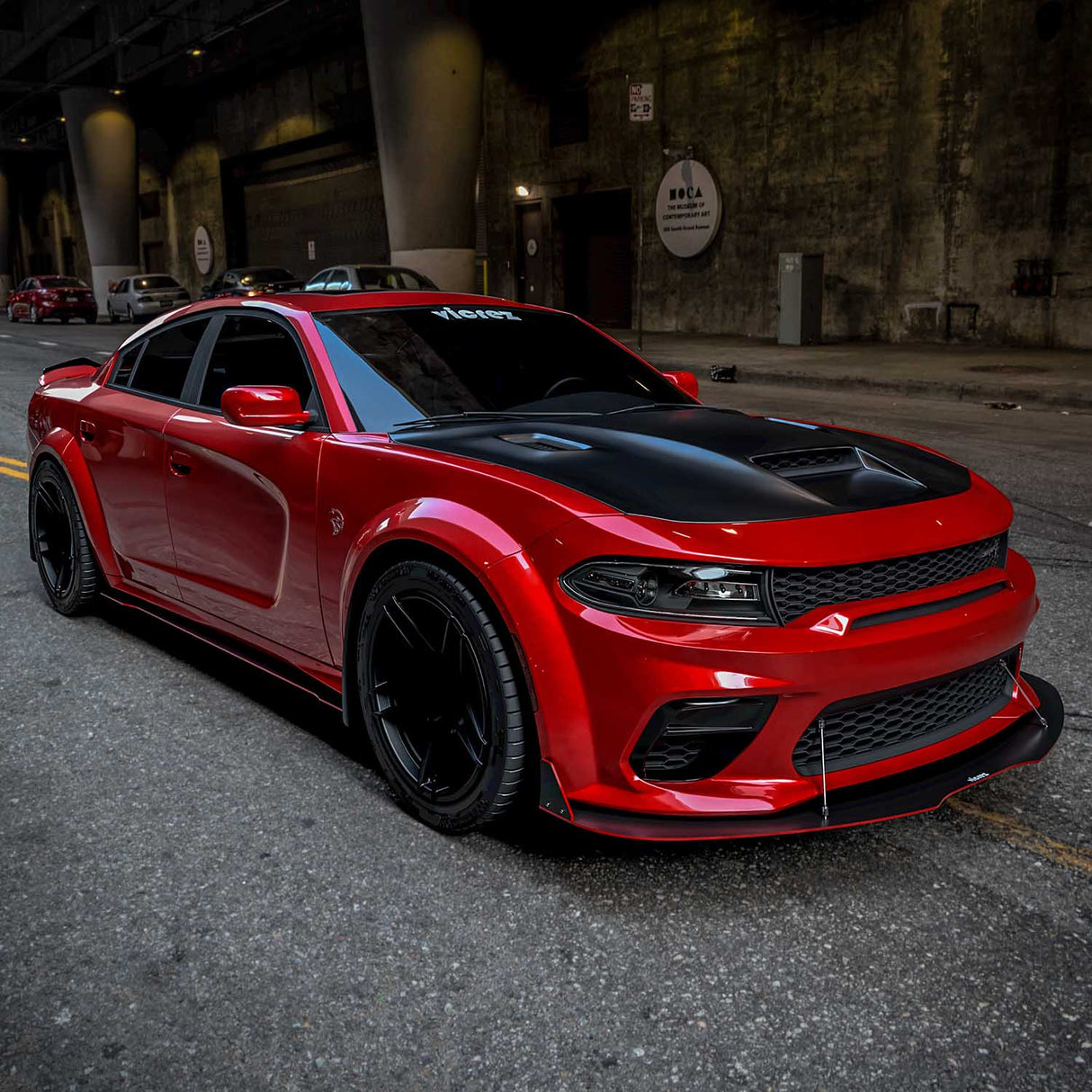 2020-2023 Dodge Charger Widebody VR3 Style Front Bumper Lip Splitter - Vicrez