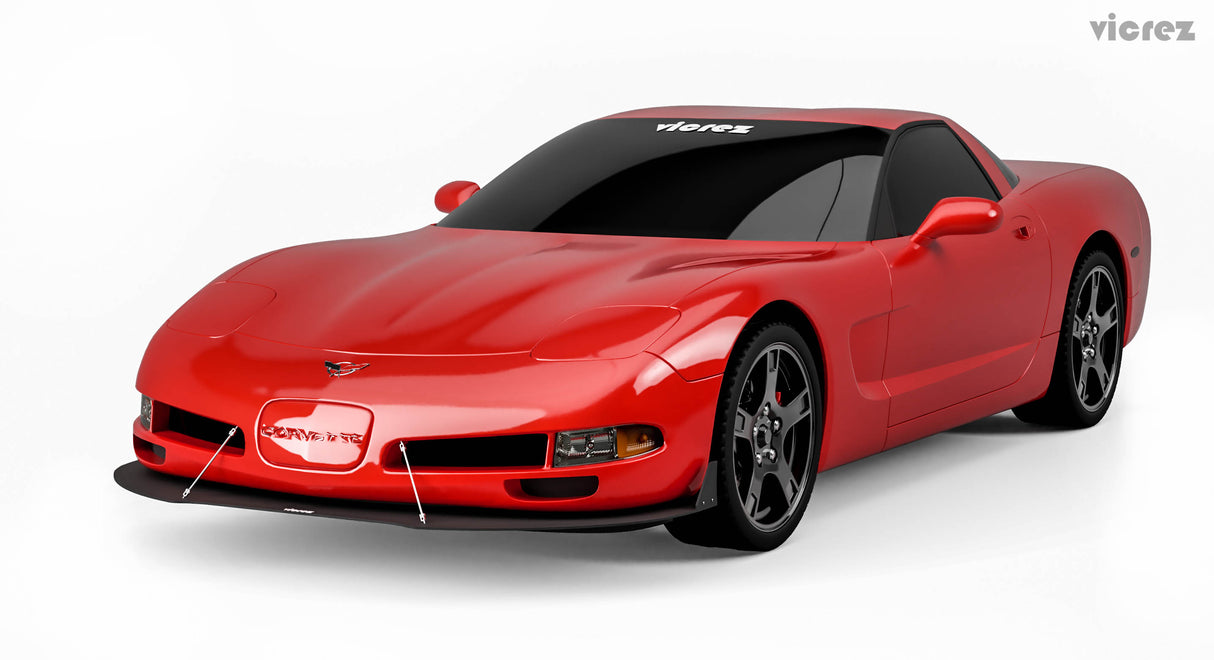 1997-2004 Chevrolet Corvette C5 Front Bumper Lip Splitter - Vicrez