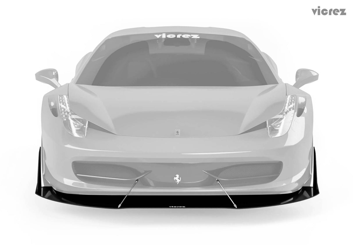 2009-2015 Ferrari 458 Front Bumper Lip Splitter - Vicrez
