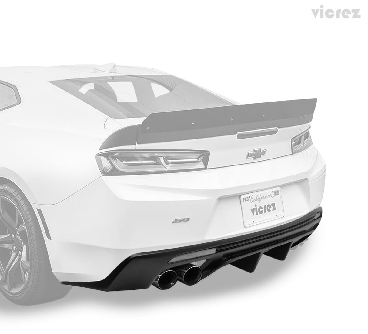 2016-2024 Chevrolet Camaro VZ Style Rear Diffuser - Vicrez