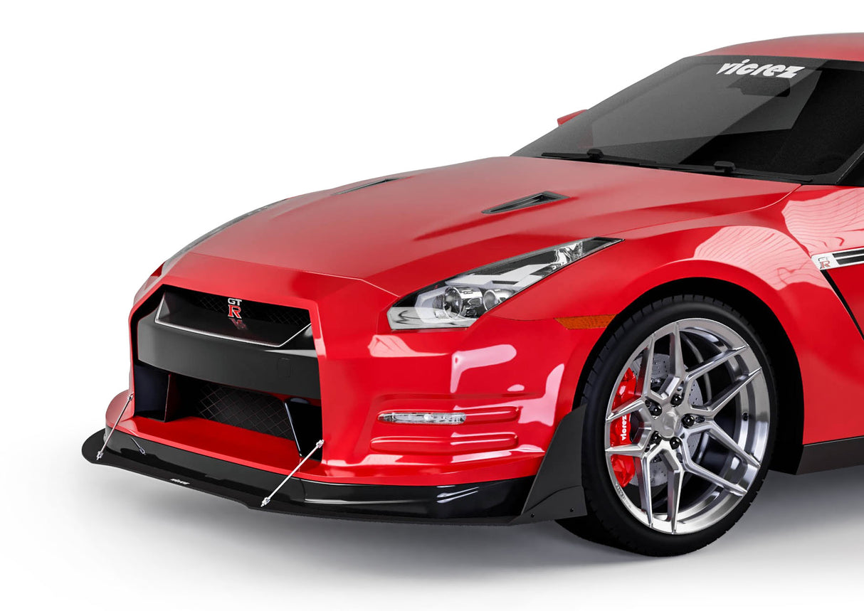 2007-2016 Nissan GTR VZ3 Style Front Bumper Lip Splitter - Vicrez