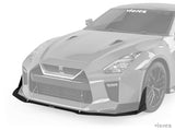 2017-2021 Nissan GTR VZ3 Style Front Bumper Lip Splitter - Vicrez