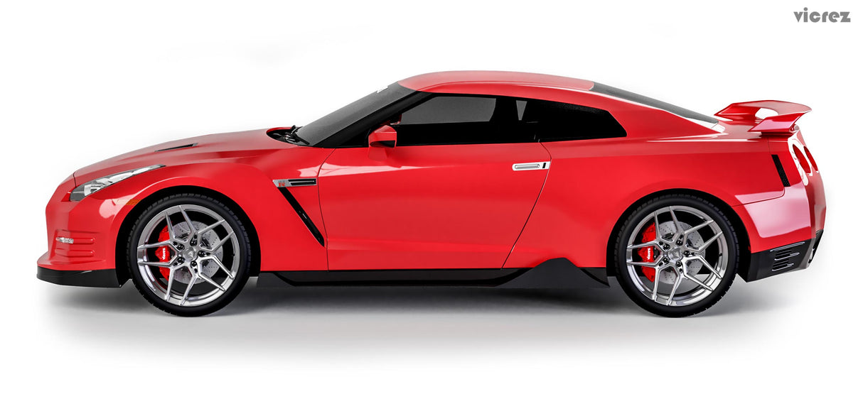 2007-2021 Nissan GTR VZ3 Style Side Skirt Splitters - Vicrez