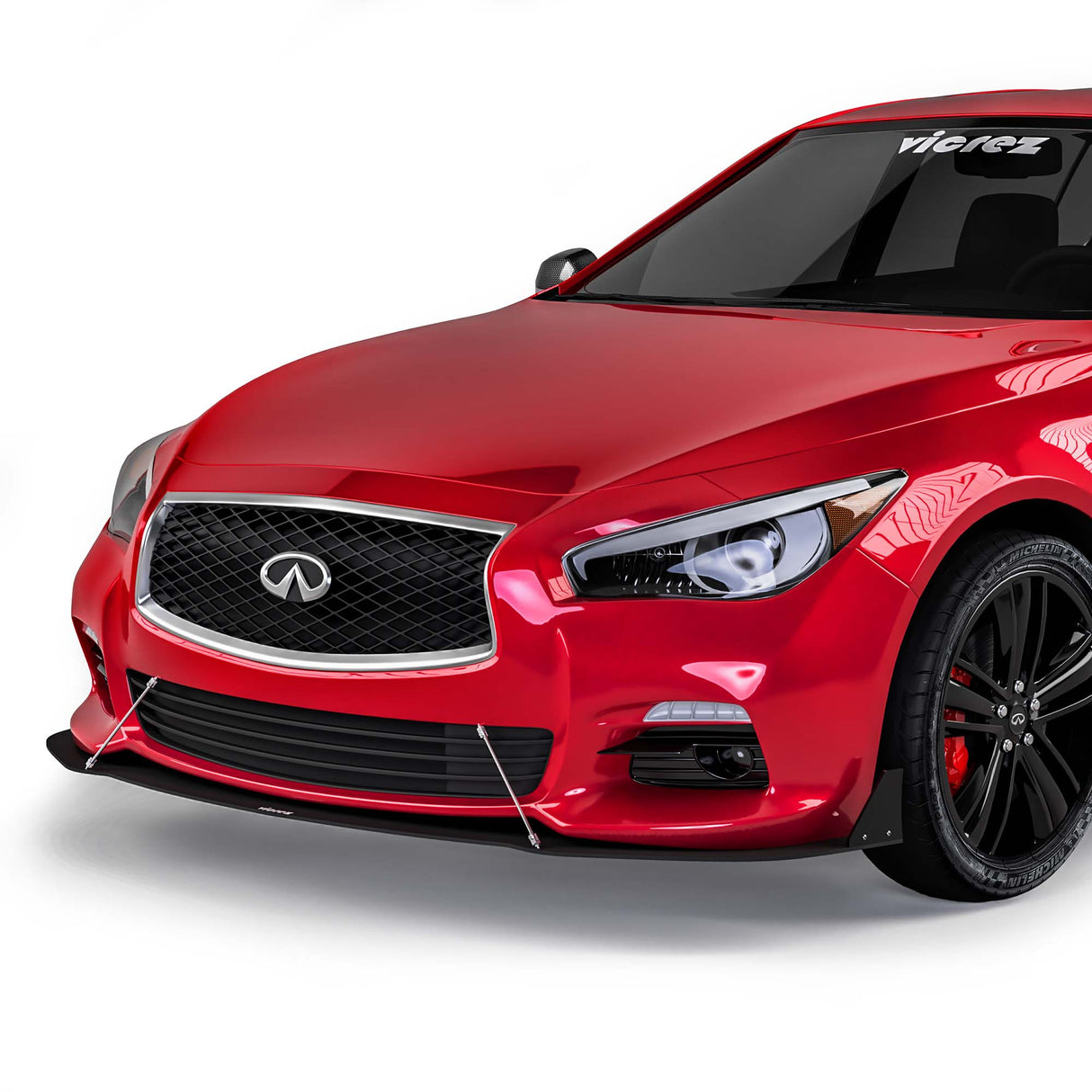 2014-2020 Infiniti Q50 VZ3 Style Front Bumper Splitter - Vicrez