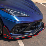 2020-2026 Chevrolet Corvette C8 VZR1 Style Front Bumper Lip Splitter - Vicrez