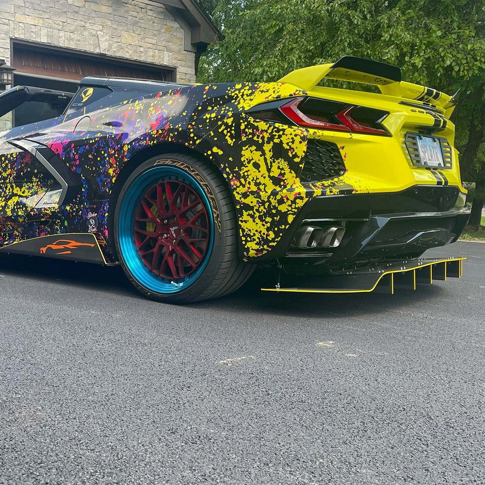 2020-2026 Chevrolet Corvette C8 R1 Style Rear Diffuser - Vicrez