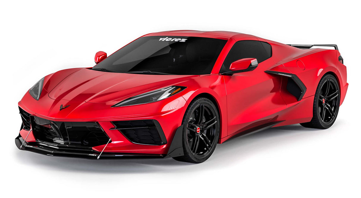 2020-2026 Chevrolet Corvette C8 VZR1 Style Front Bumper Lip Splitter - Vicrez