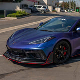 2020-2026 Chevrolet Corvette C8 VZR1 Style Front Bumper Lip Splitter - Vicrez