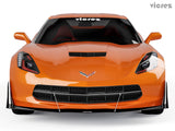 2014-2019 Chevrolet Corvette C7 VZR1 Style Front Bumper Splitter - Vicrez