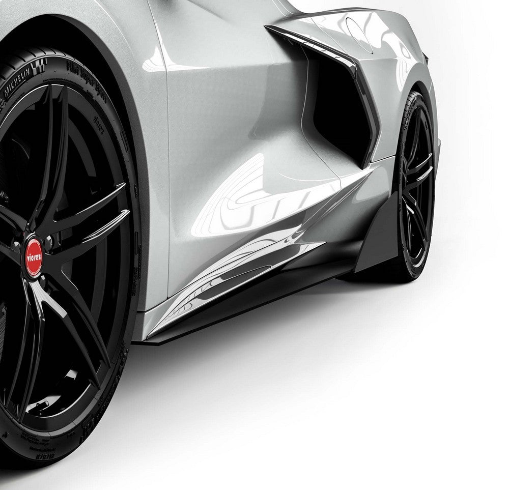 2020-2026 Chevrolet Corvette C8 VZR1 Style Side Skirt Splitters - Vicrez