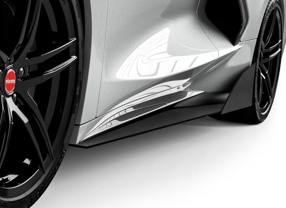 2020-2026 Chevrolet Corvette C8 VZR1 Style Side Skirt Splitters - Vicrez