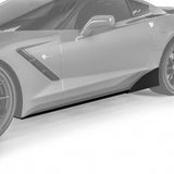 2014-2019 Chevrolet Corvette C7 VZR1 Style Side Skirt Splitters - Vicrez