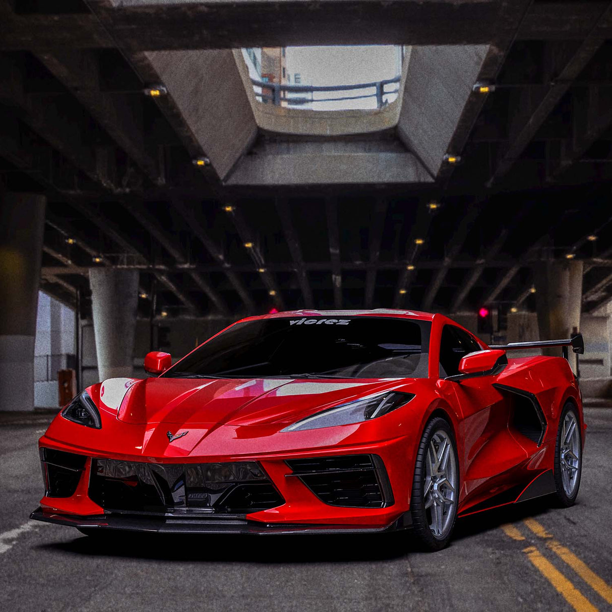 2020-2026 Chevrolet Corvette C8 VZR1 Style Front Bumper Lip - Vicrez