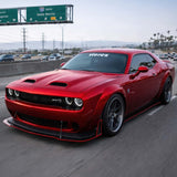 2015-2023 Dodge Challenger Widebody Look Front Bumper Lip Splitter - Vicrez