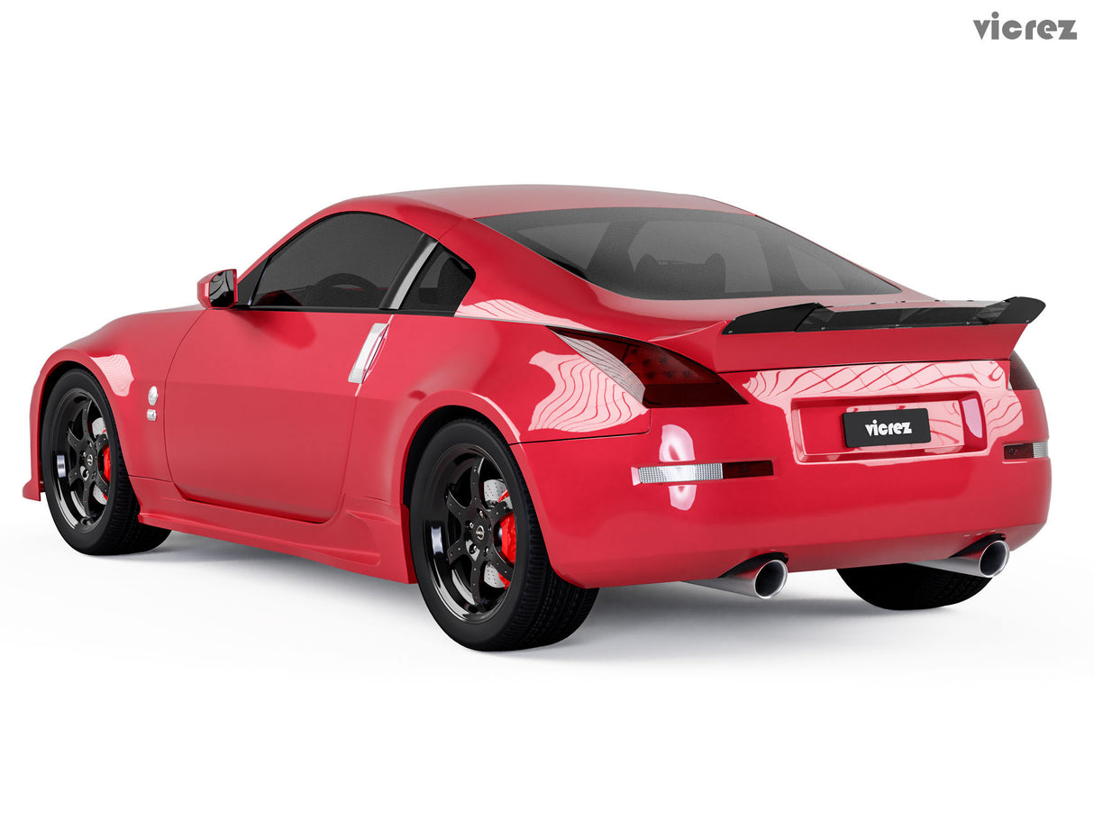 2003-2008 Nissan 350z V3R Style Wicker Bill Ducktail Wing Add-on - Vicrez