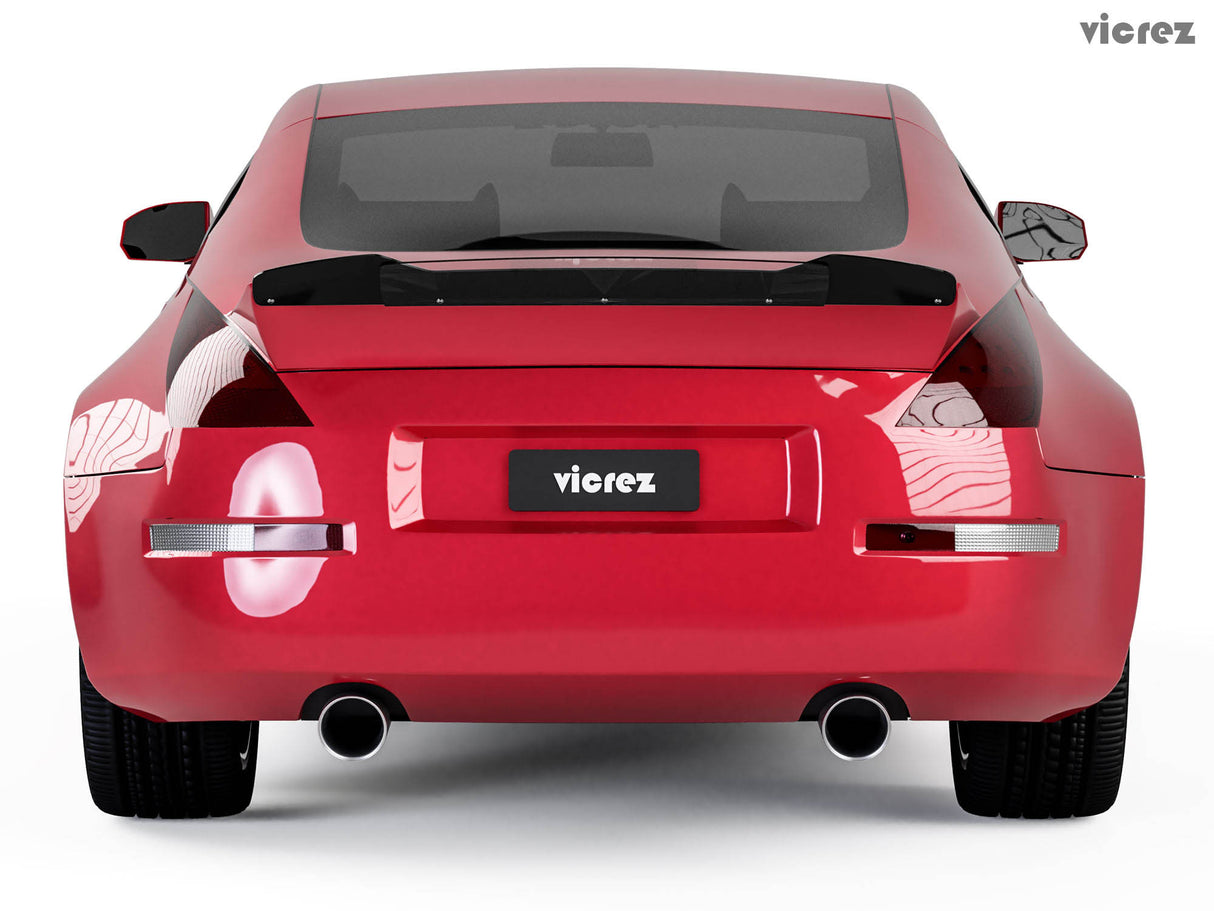 2003-2008 Nissan 350z V3R Style Wicker Bill Ducktail Wing Add-on - Vicrez