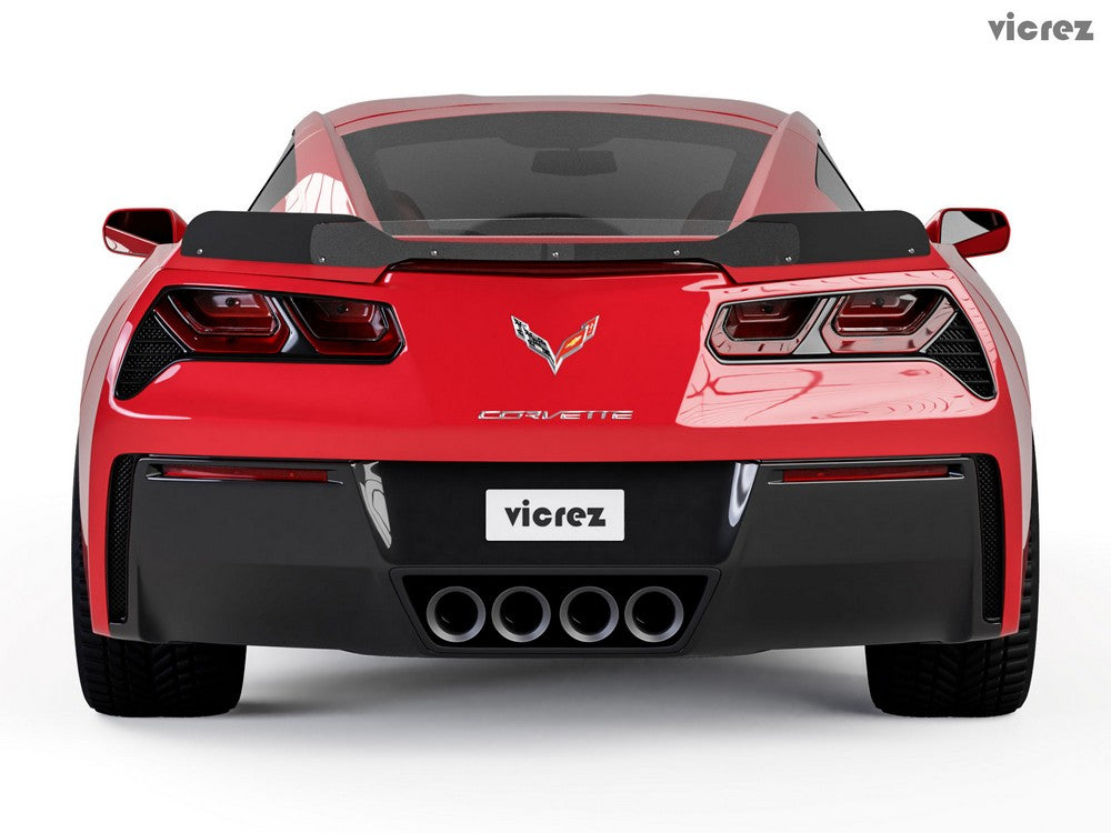 2014-2019 Corvette C7 VR1 Style Wicker Bill Add-on - Vicrez