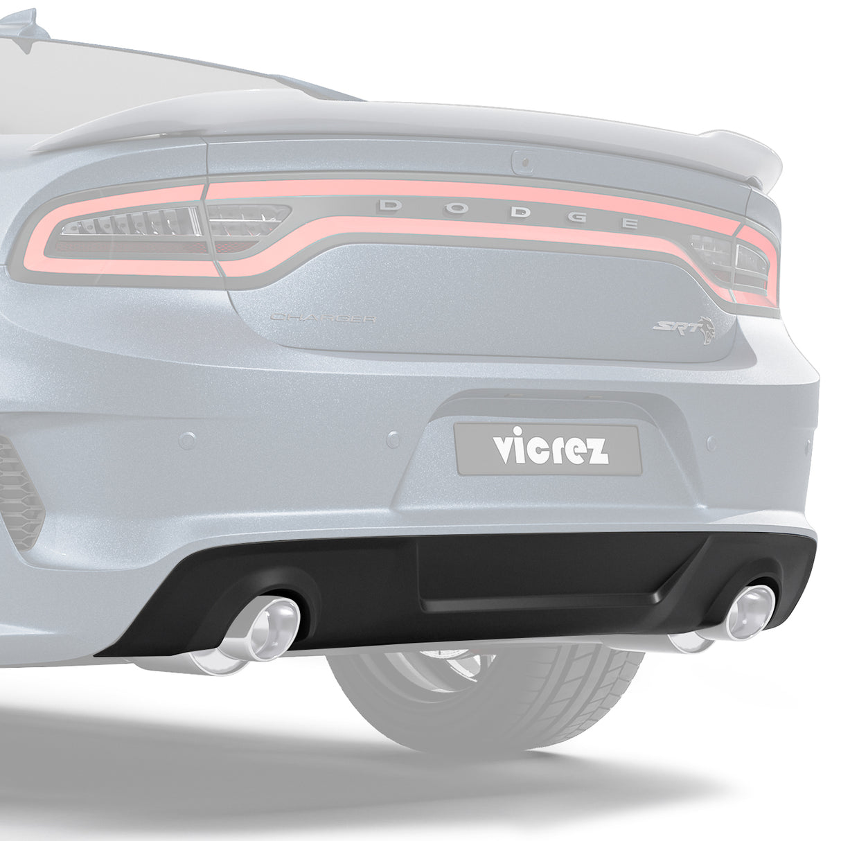 2015-2023 Dodge Charger OEM Style Widebody Rear Diffuser - Vicrez