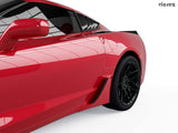 2014-2019 Corvette C7 Z06 Style Rear Rocker Brake Scoop Vents - Vicrez