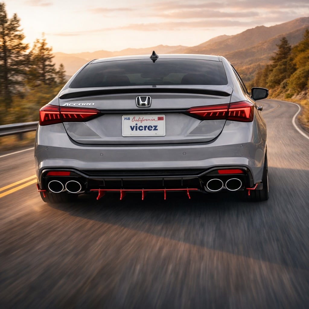 2017-2026 Honda Accord Zonari VR5 Style Rear Diffuser - Vicrez