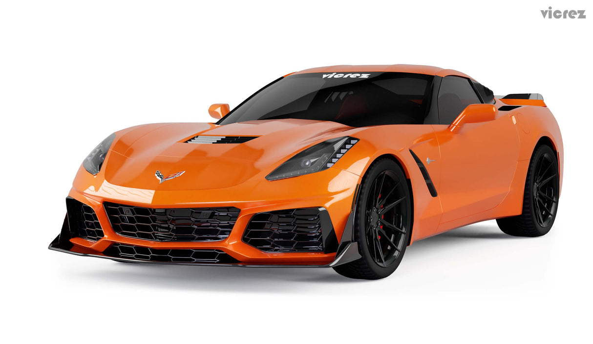 2014-2019 Chevrolet Corvette C7 VZR1 Style Front Bumper - Vicrez
