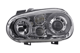 Volkswagen Golf 4 Type 1J Chrome Angel Eyes Headlights (1998-2003) - K2 Industries
