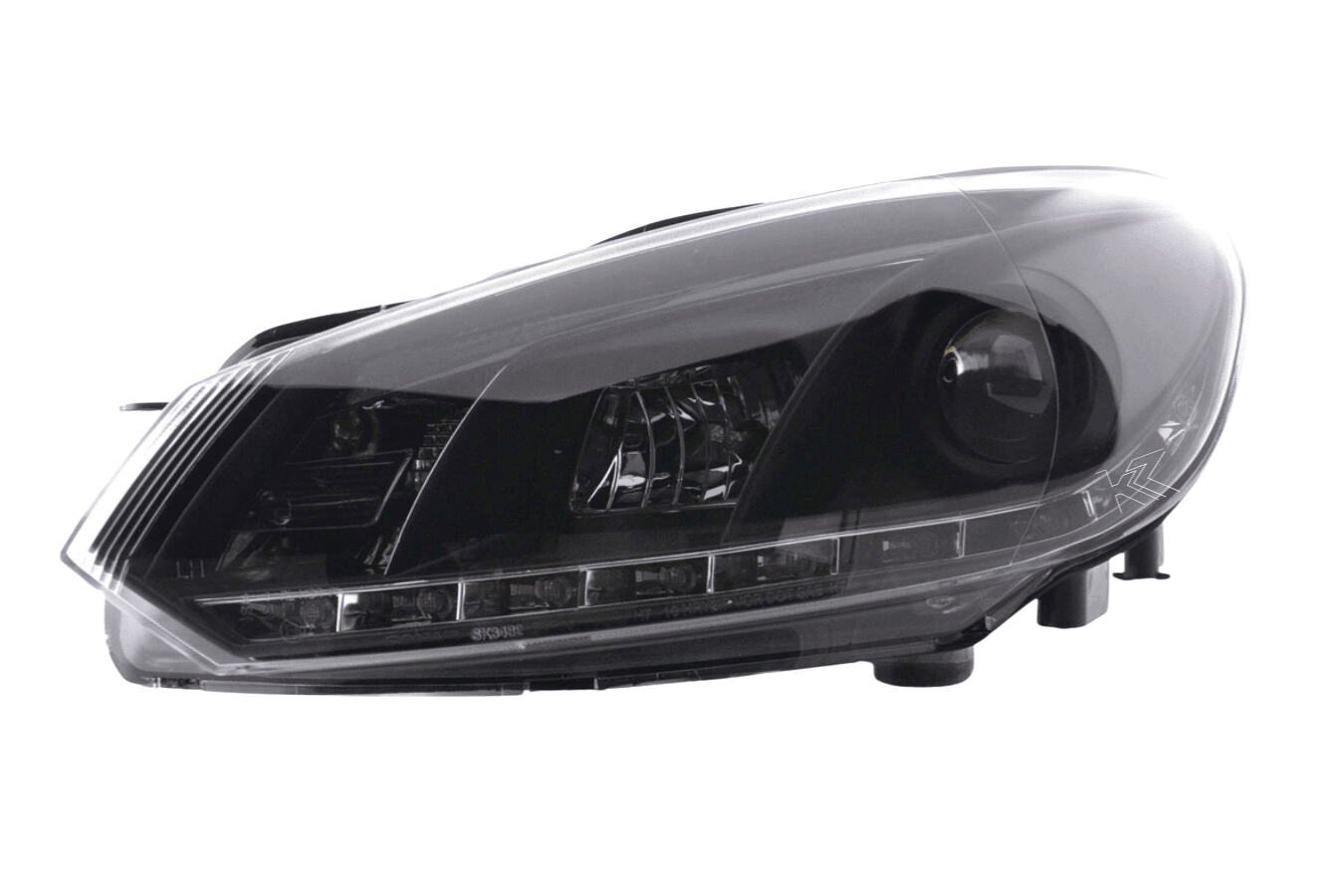 Volkswagen Golf 6 Black LED Headlights with Daytime Running Lights (2008-2014) - K2 Industries