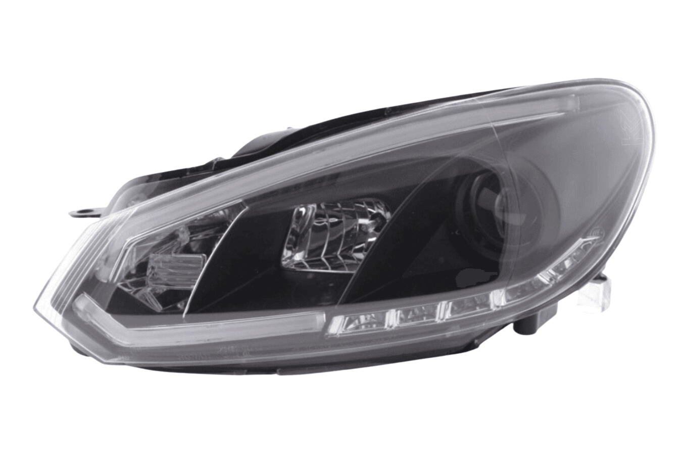 Volkswagen Golf 6 Black LED Headlights with Daytime Running Lights (2008-2014) - K2 Industries