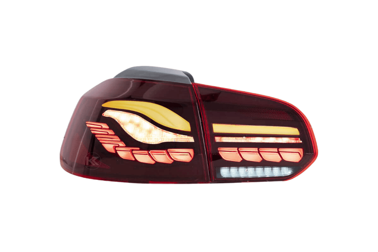 Volkswagen Golf MK6 Smoke and Red Dynamic Lighting OLED Taillights (2008 - 2014) - K2 Industries