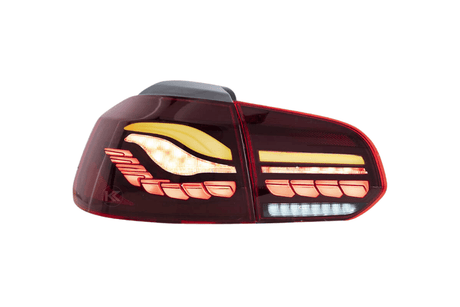 Volkswagen Golf MK6 Smoke and Red Dynamic Lighting OLED Taillights (2008 - 2014) - K2 Industries