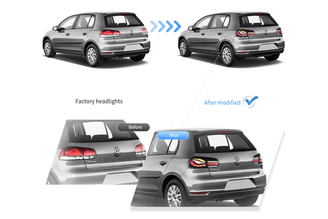 Volkswagen Golf MK6 Smoke and Red Dynamic Lighting OLED Taillights (2008 - 2014) - K2 Industries