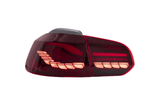 Volkswagen Golf MK6 Smoke and Red Dynamic Lighting OLED Taillights (2008 - 2014) - K2 Industries