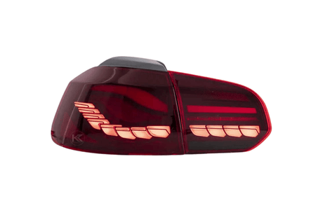 Volkswagen Golf MK6 Smoke and Red Dynamic Lighting OLED Taillights (2008 - 2014) - K2 Industries