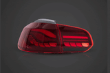 Volkswagen Golf MK6 Smoke and Red Dynamic Lighting OLED Taillights (2008 - 2014) - K2 Industries