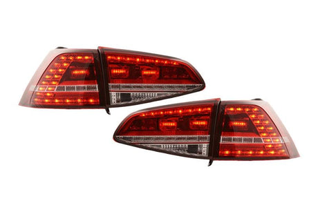 Volkswagen MK7 Golf/GTI/R Red LED Tail Lights (12-17) - K2 Industries