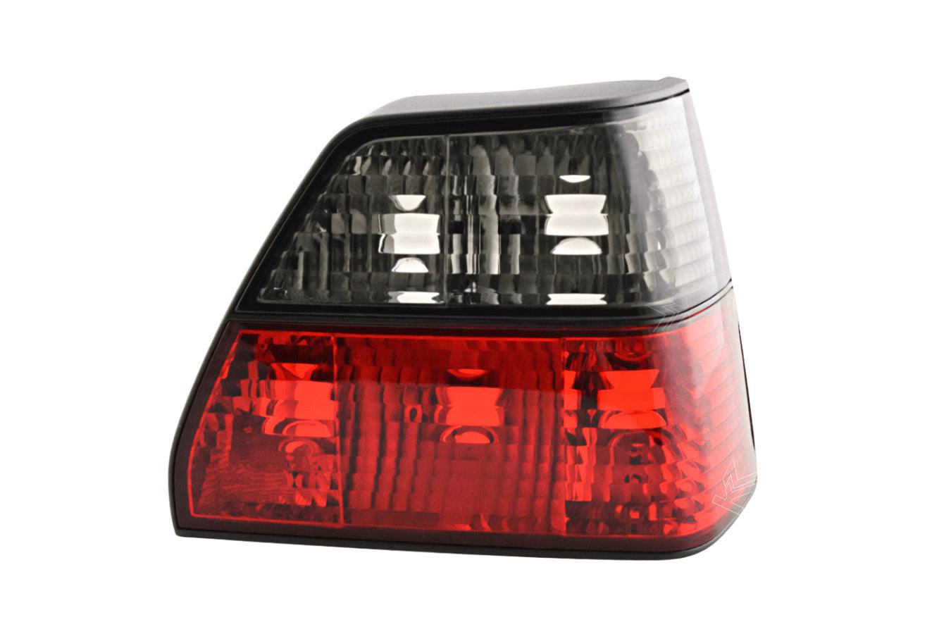 VW Golf 2 Red/Smoke Crystal Design Tail Lights (1984-1991) - K2 Industries