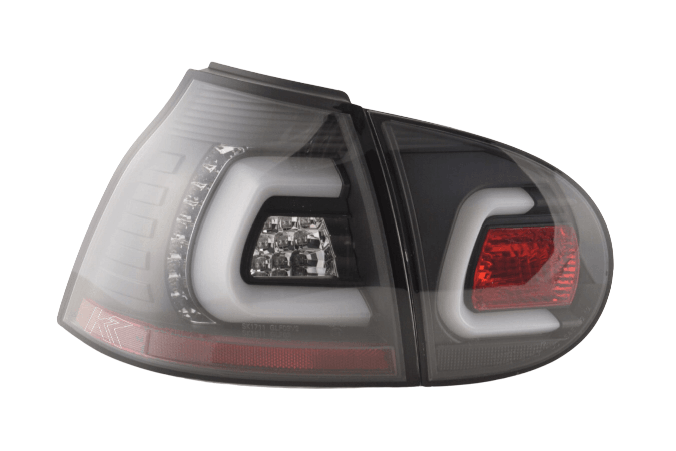 VW Golf 5 Mk5 Black LED Tail Lights - K2 Industries