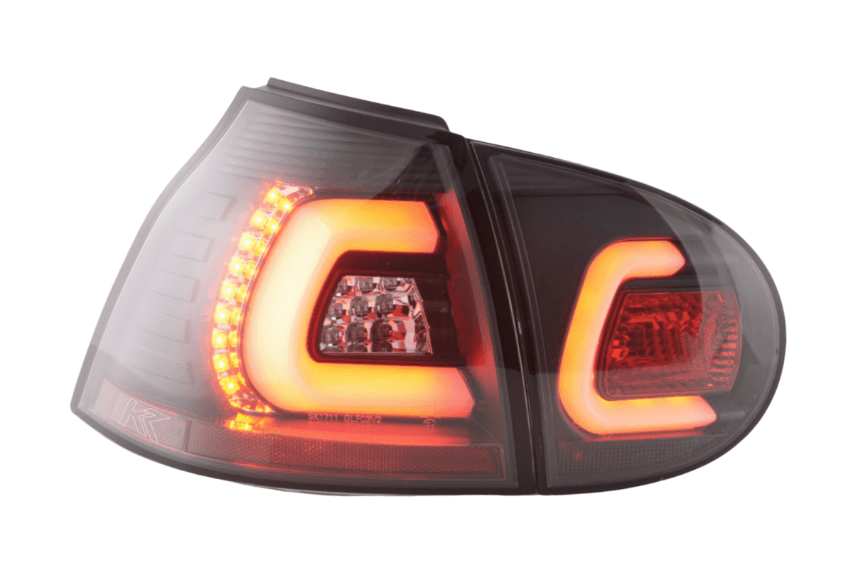 VW Golf 5 Mk5 Black LED Tail Lights (2003-2008) - K2 Industries