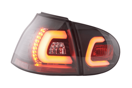 VW Golf 5 Mk5 Black LED Tail Lights (2003-2008) - K2 Industries