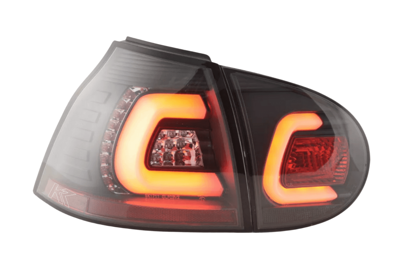 VW Golf 5 Mk5 Black LED Tail Lights (2003-2008) - K2 Industries